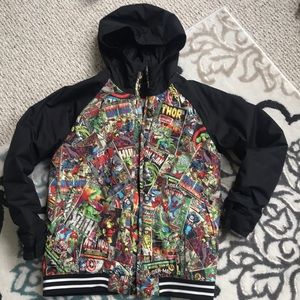 marvel snowboard jacket